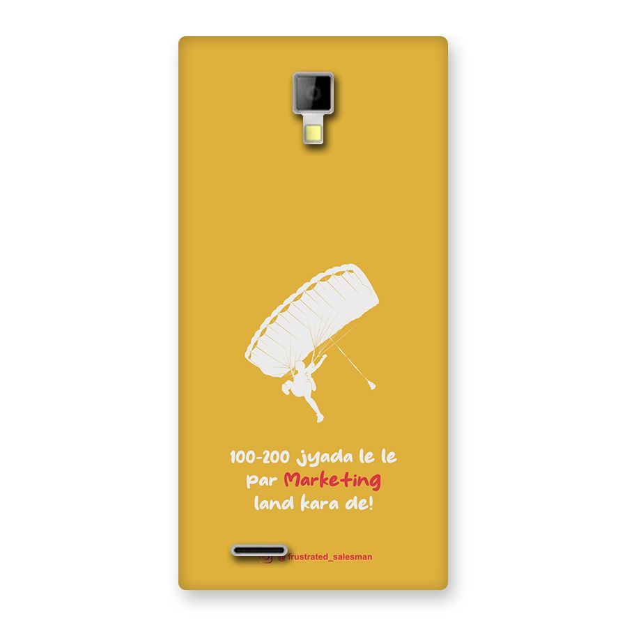 Marketing Land Kara De Mustard Yellow Back Case for Micromax Canvas Xpress A99
