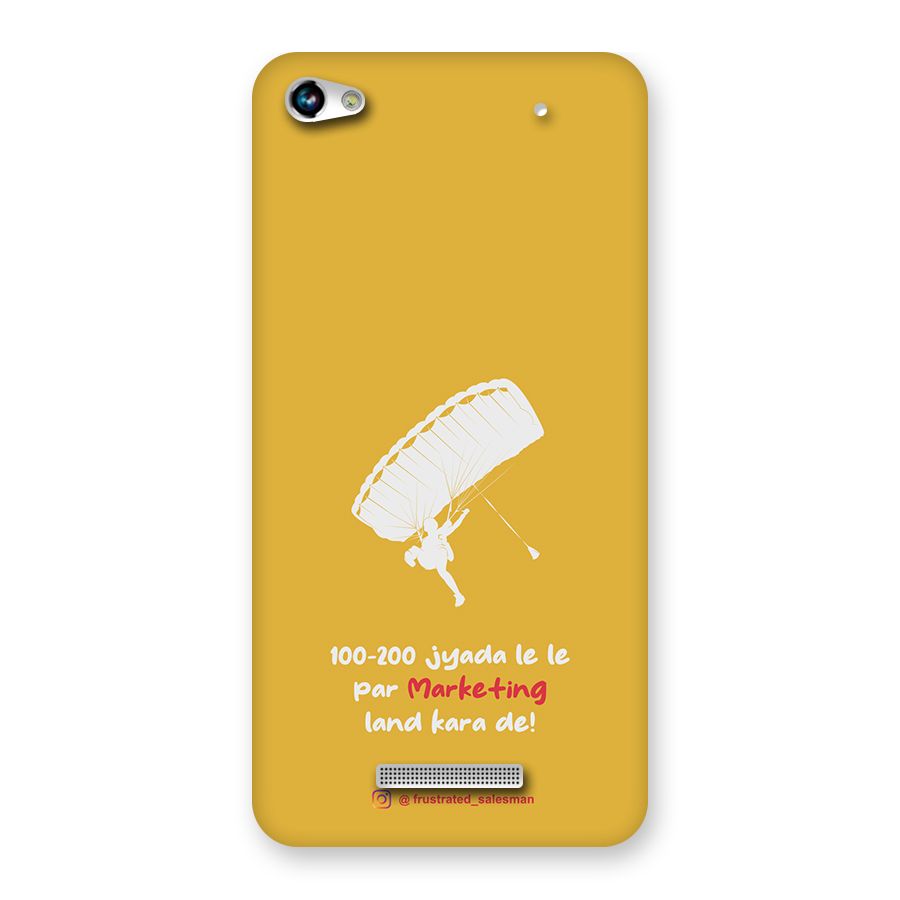 Marketing Land Kara De Mustard Yellow Back Case for Micromax Hue 2