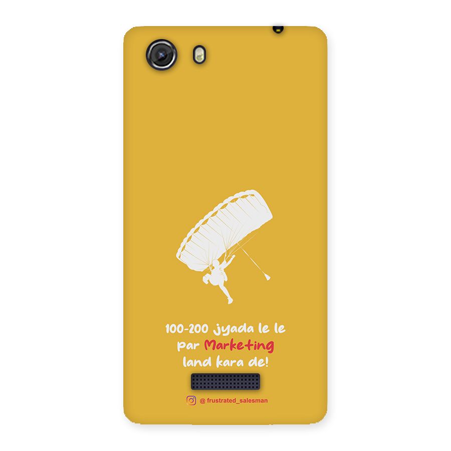 Marketing Land Kara De Mustard Yellow Back Case for Micromax Unite 3