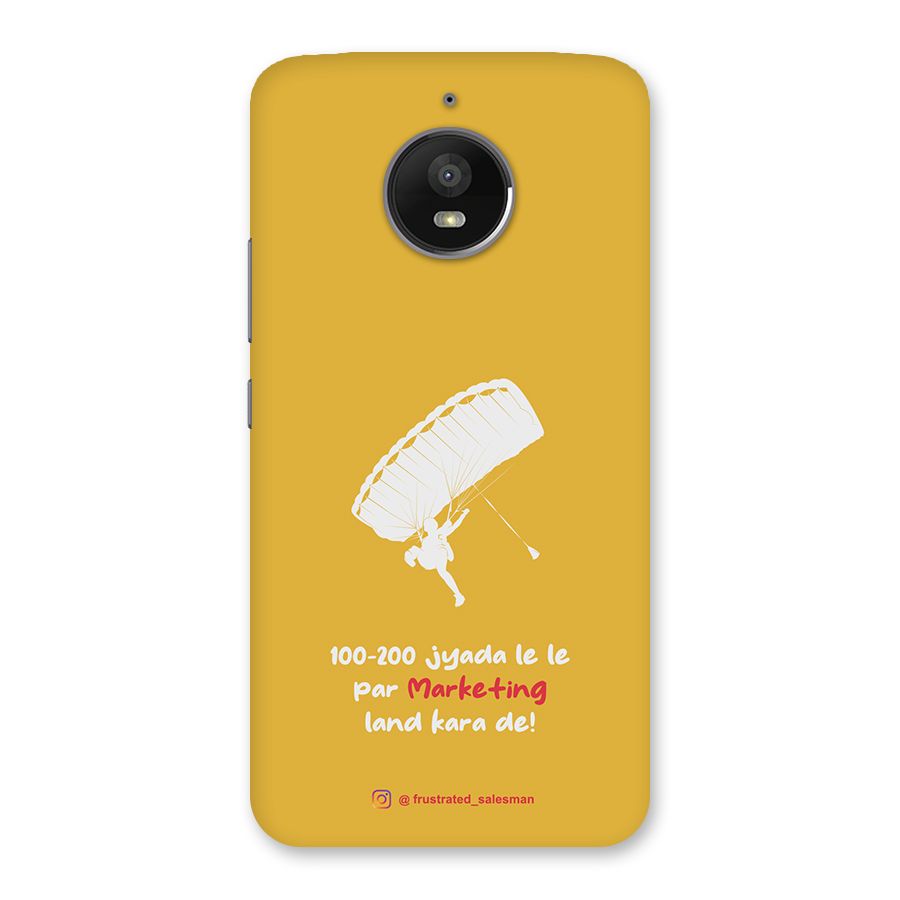 Marketing Land Kara De Mustard Yellow Back Case for Moto E4 Plus