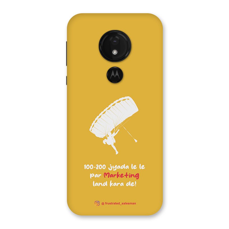 Marketing Land Kara De Mustard Yellow Back Case for Moto G7 Power