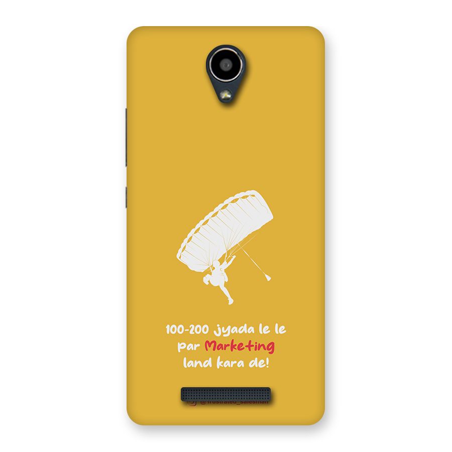 Marketing Land Kara De Mustard Yellow Back Case for Redmi Note 2