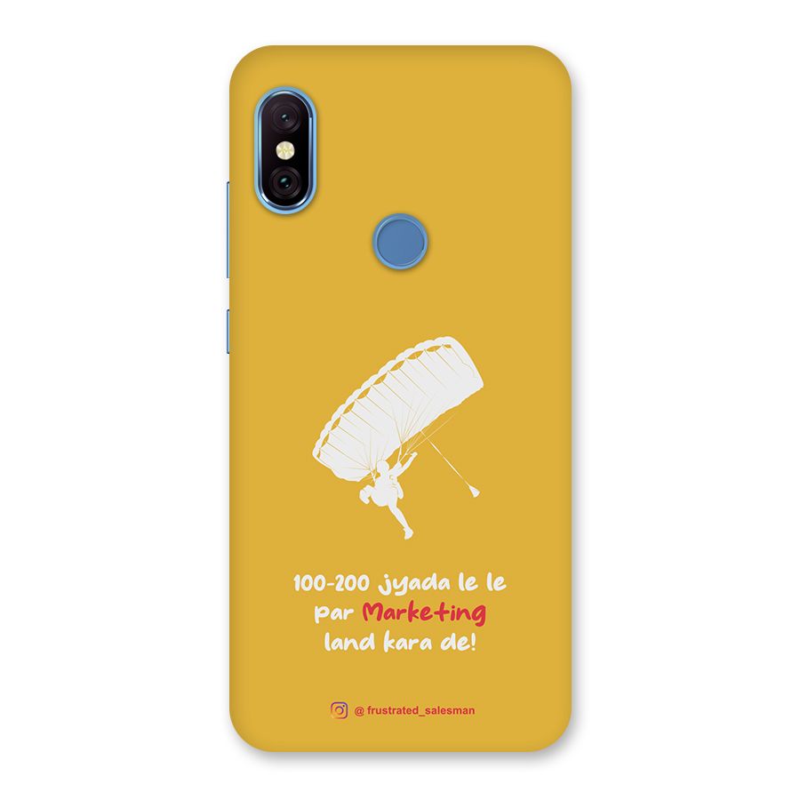 Marketing Land Kara De Mustard Yellow Back Case for Redmi Note 6 Pro