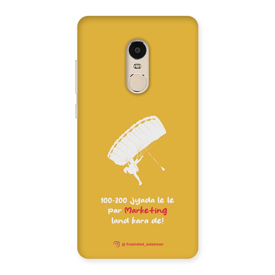 Marketing Land Kara De Mustard Yellow Back Case for Xiaomi Redmi Note 4