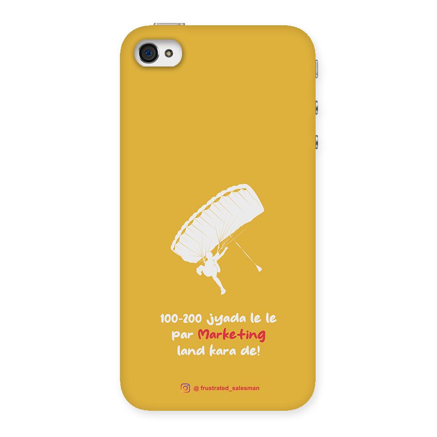 Marketing Land Kara De Mustard Yellow Back Case for iPhone 4 4s