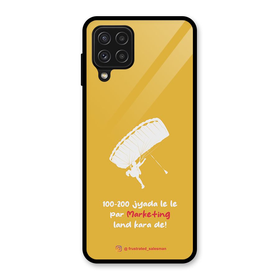 Marketing Land Kara De Mustard Yellow Glass Back Case for Galaxy A22 4G