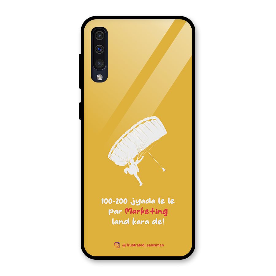Marketing Land Kara De Mustard Yellow Glass Back Case for Galaxy A30s
