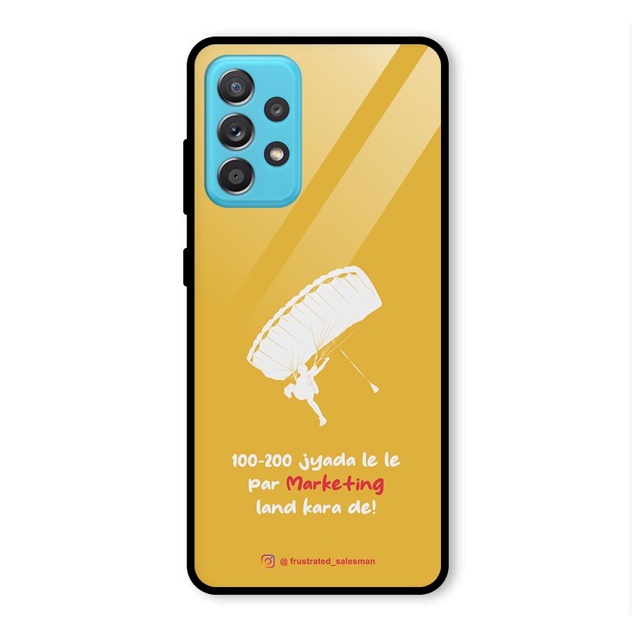 Marketing Land Kara De Mustard Yellow Glass Back Case for Galaxy A52s 5G