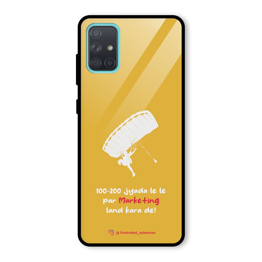 Marketing Land Kara De Mustard Yellow Glass Back Case for Galaxy A71