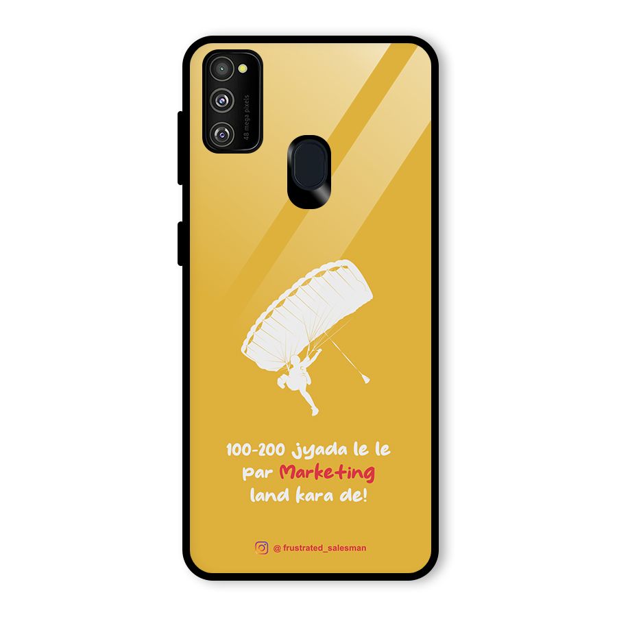 Marketing Land Kara De Mustard Yellow Glass Back Case for Galaxy M30s