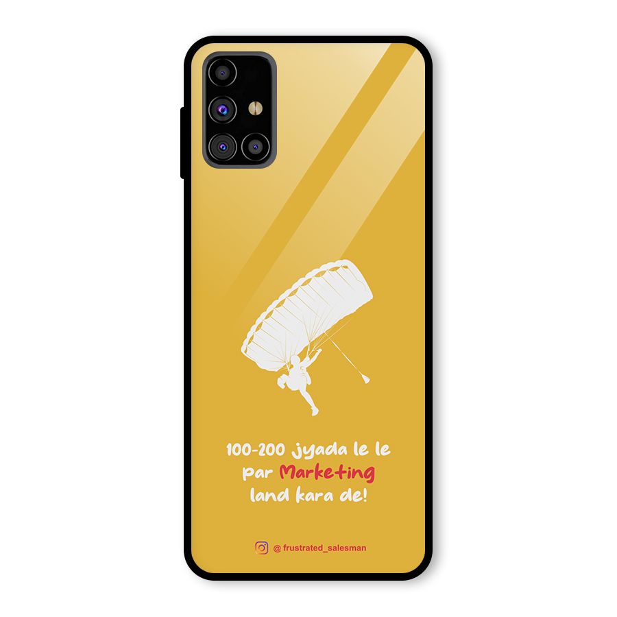 Marketing Land Kara De Mustard Yellow Glass Back Case for Galaxy M31s
