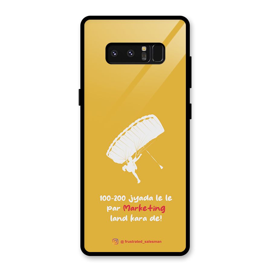 Marketing Land Kara De Mustard Yellow Glass Back Case for Galaxy Note 8