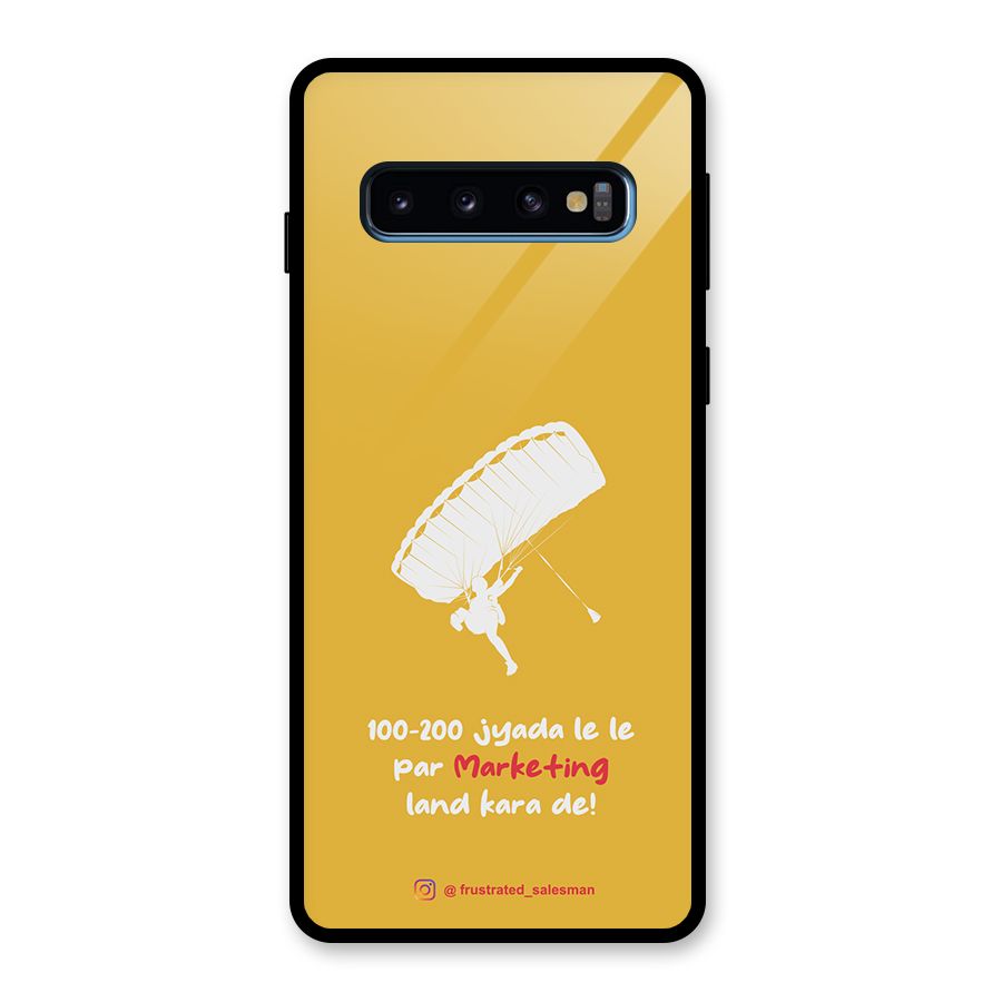 Marketing Land Kara De Mustard Yellow Glass Back Case for Galaxy S10