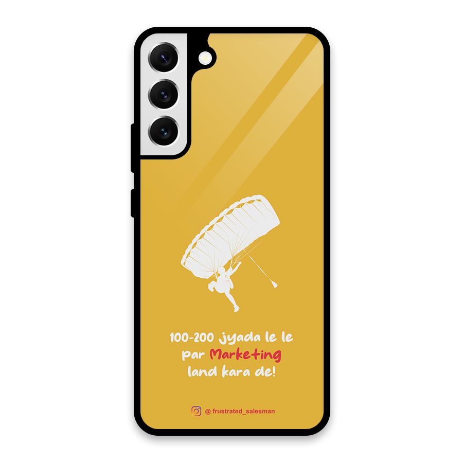 Marketing Land Kara De Mustard Yellow Glass Back Case for Galaxy S22 Plus 5G
