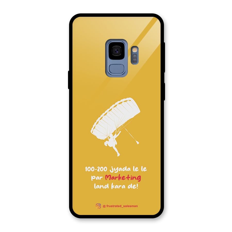 Marketing Land Kara De Mustard Yellow Glass Back Case for Galaxy S9