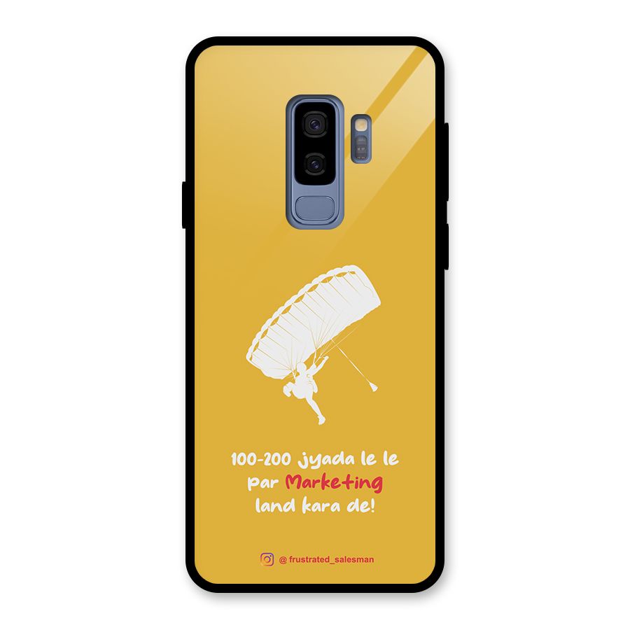 Marketing Land Kara De Mustard Yellow Glass Back Case for Galaxy S9 Plus