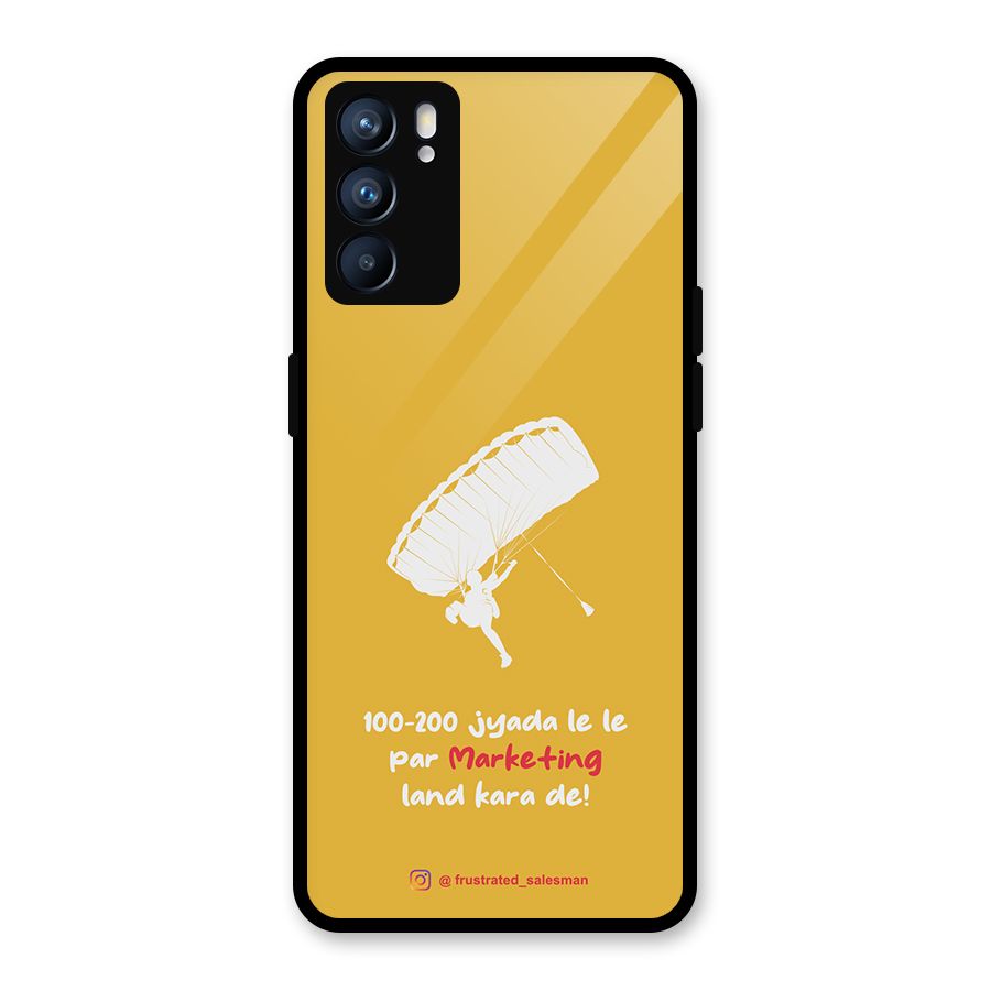 Marketing Land Kara De Mustard Yellow Glass Back Case for Oppo Reno6 5G