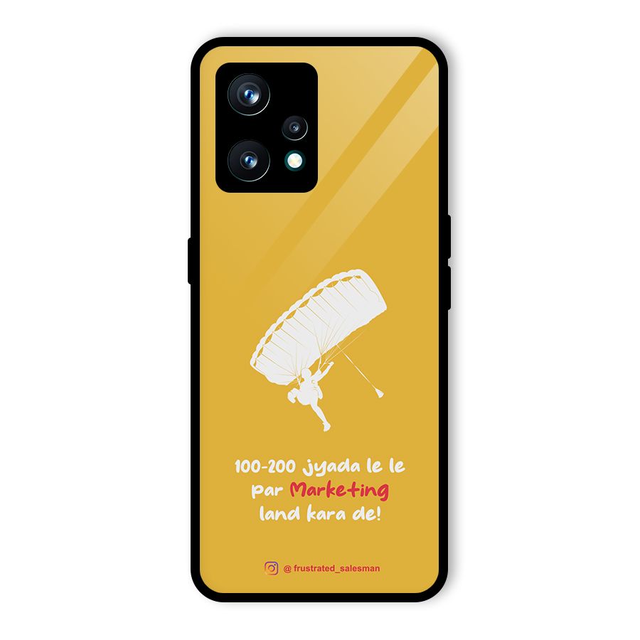 Marketing Land Kara De Mustard Yellow Glass Back Case for Realme 9 Pro Plus 5G
