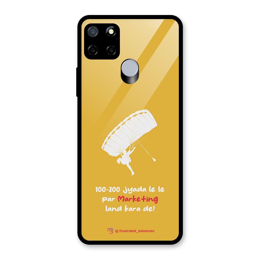 Marketing Land Kara De Mustard Yellow Glass Back Case for Realme C12