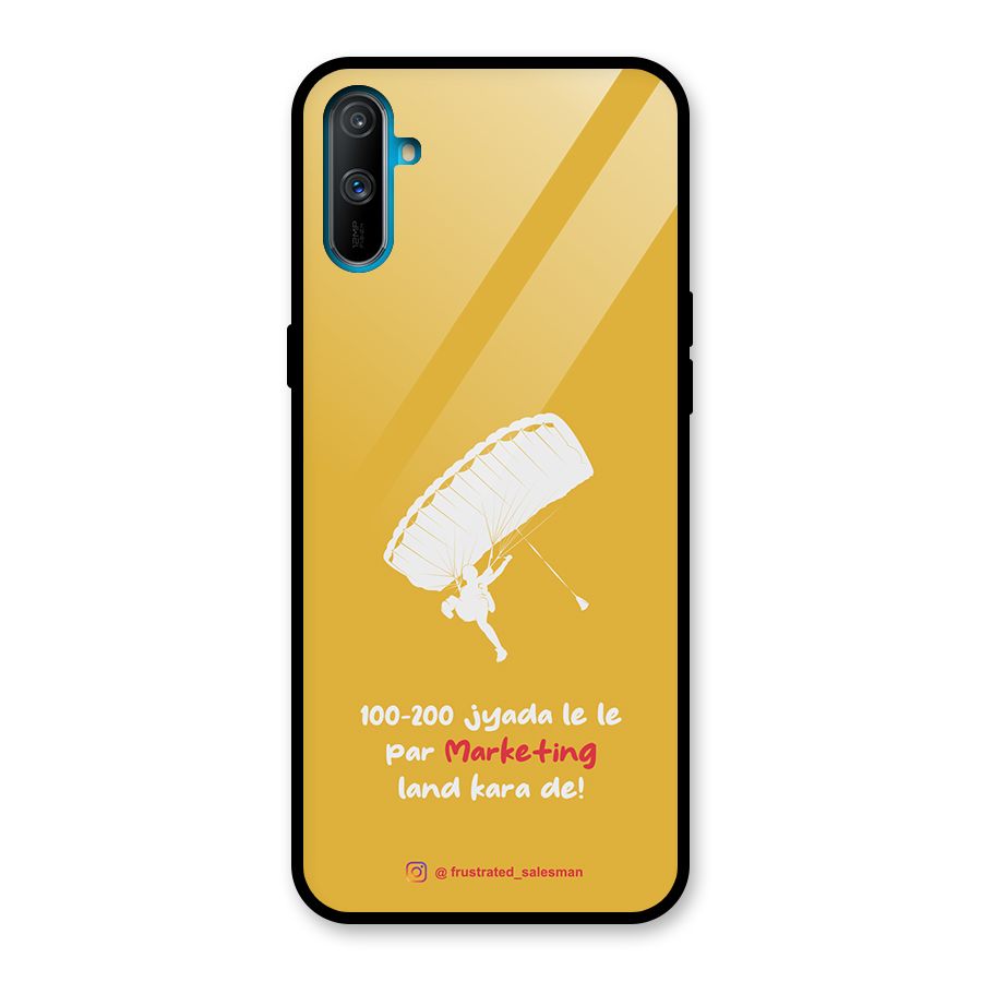 Marketing Land Kara De Mustard Yellow Glass Back Case for Realme C3