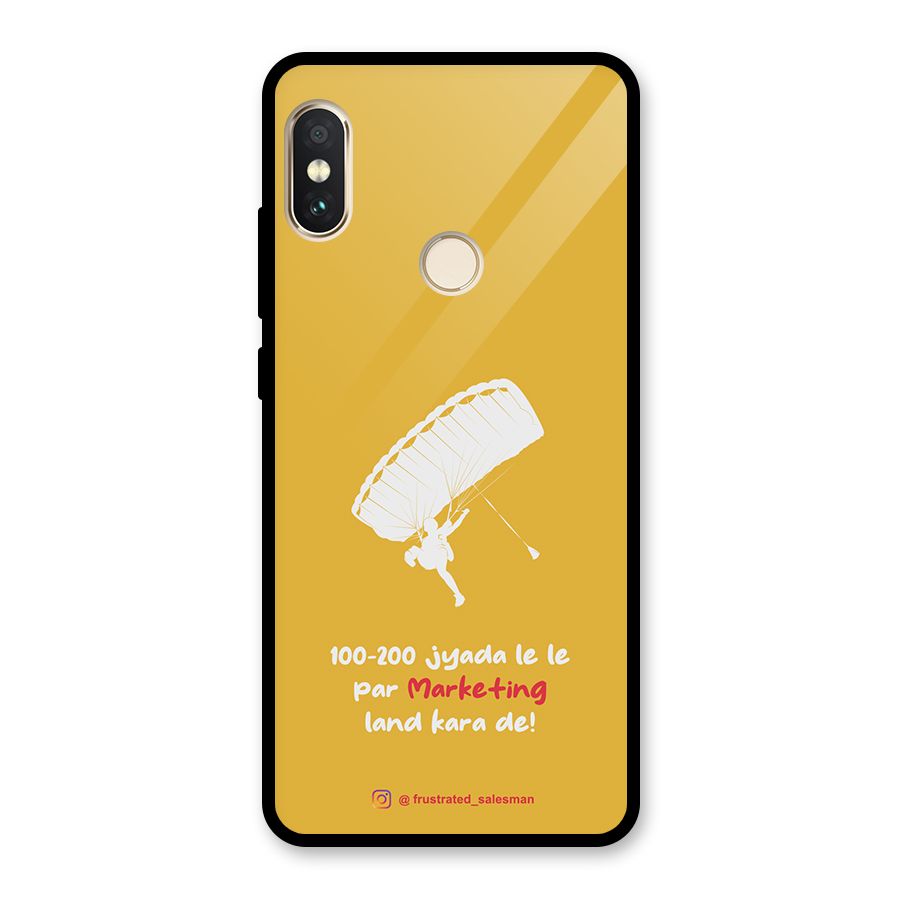 Marketing Land Kara De Mustard Yellow Glass Back Case for Redmi Note 5 Pro