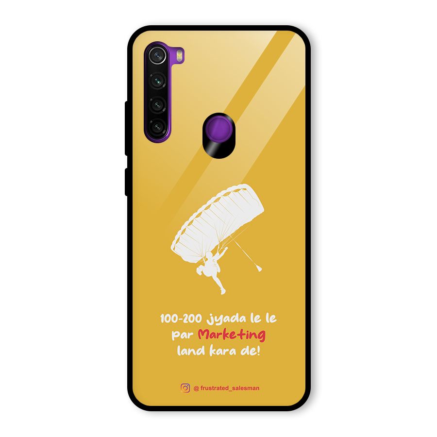 Marketing Land Kara De Mustard Yellow Glass Back Case for Redmi Note 8
