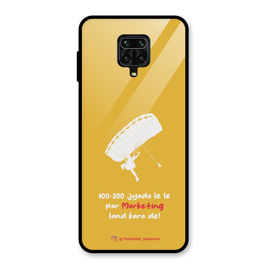 Marketing Land Kara De Mustard Yellow Glass Back Case for Redmi Note 9 Pro Max