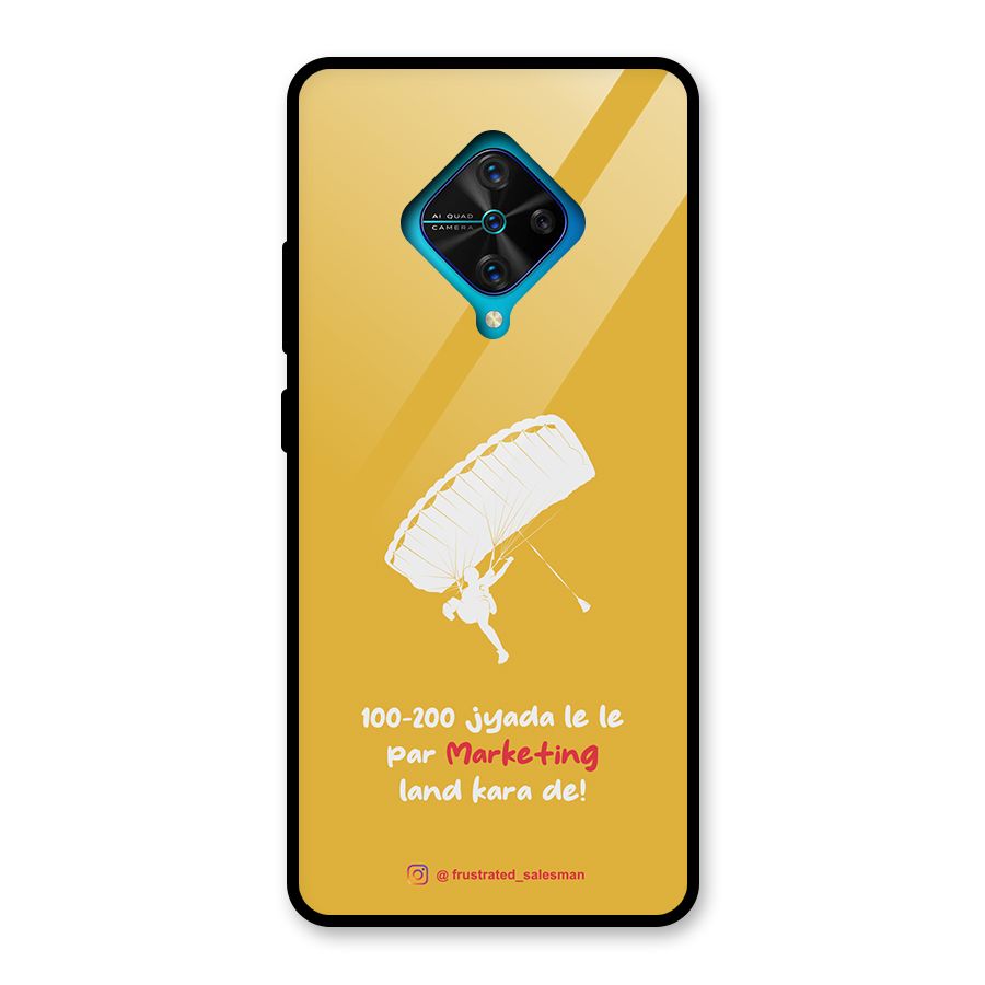 Marketing Land Kara De Mustard Yellow Glass Back Case for Vivo S1 Pro