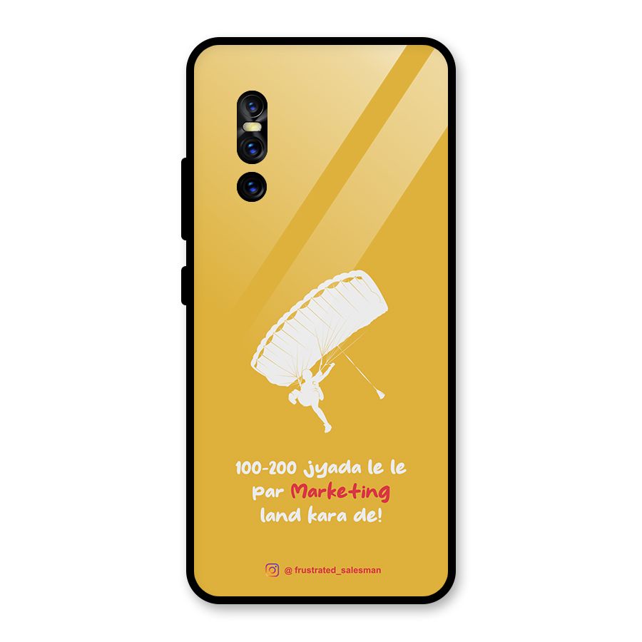Marketing Land Kara De Mustard Yellow Glass Back Case for Vivo V15 Pro