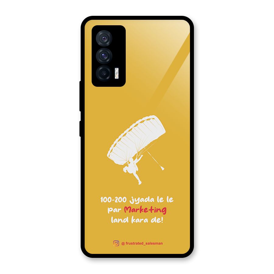 Marketing Land Kara De Mustard Yellow Glass Back Case for Vivo iQOO 7 5G