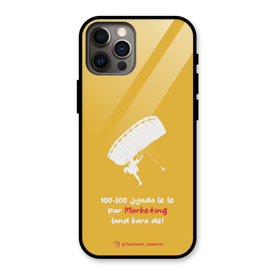 Marketing Land Kara De Mustard Yellow Glass Back Case for iPhone 12 Pro