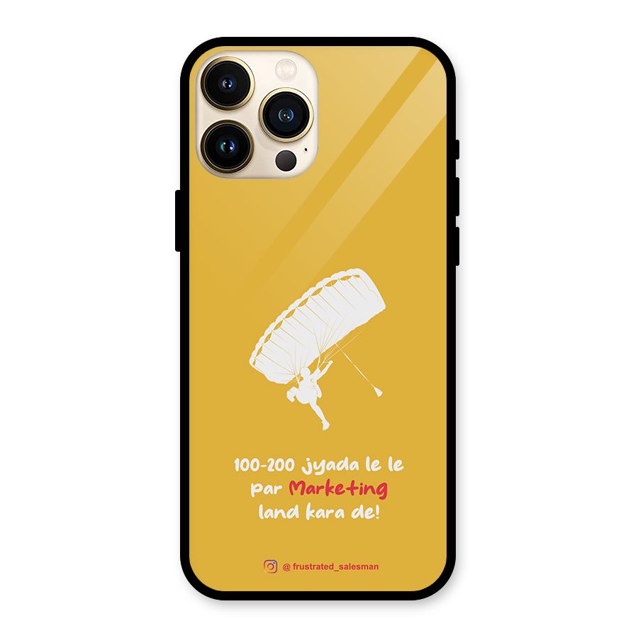 Marketing Land Kara De Mustard Yellow Glass Back Case for iPhone 13 Pro Max