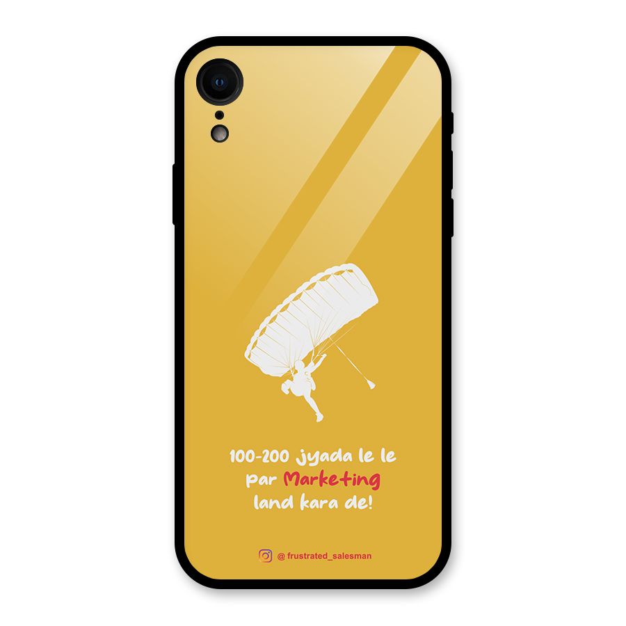 Marketing Land Kara De Mustard Yellow Glass Back Case for iPhone XR