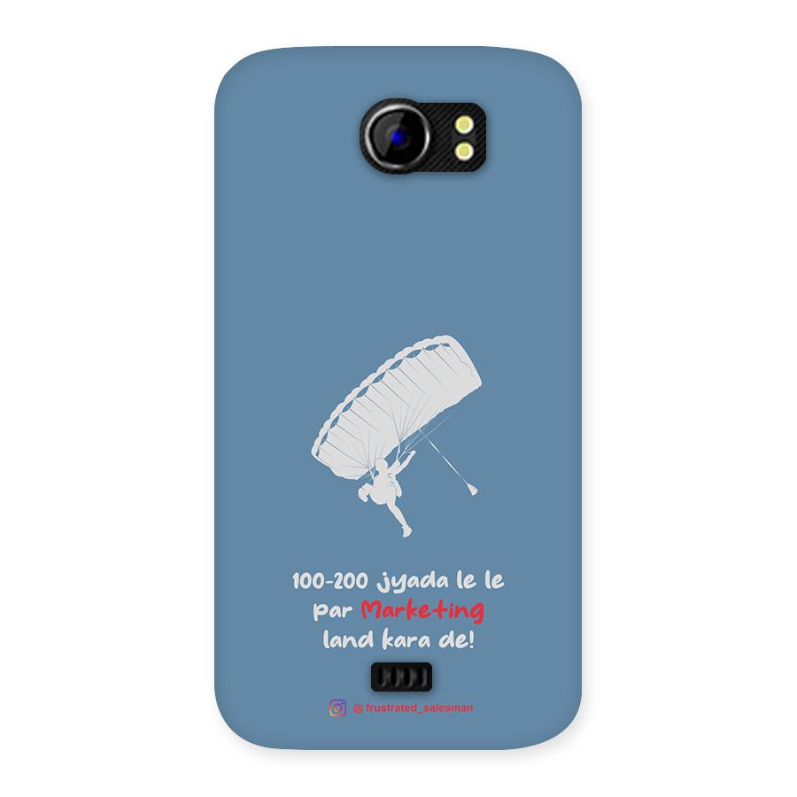 Marketing Land Kara De SteelBlue Back Case for Micromax Canvas 2 A110