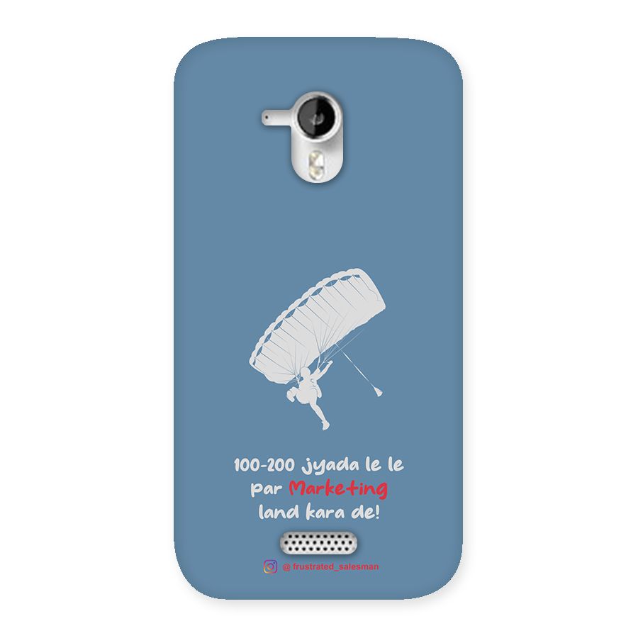 Marketing Land Kara De SteelBlue Back Case for Micromax Canvas HD A116