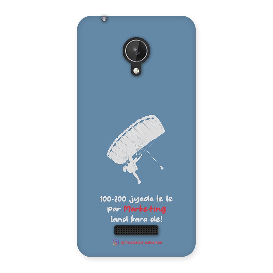 Marketing Land Kara De SteelBlue Back Case for Micromax Canvas Spark Q380
