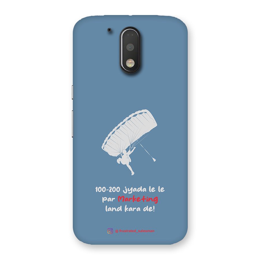 Marketing Land Kara De SteelBlue Back Case for Motorola Moto G4