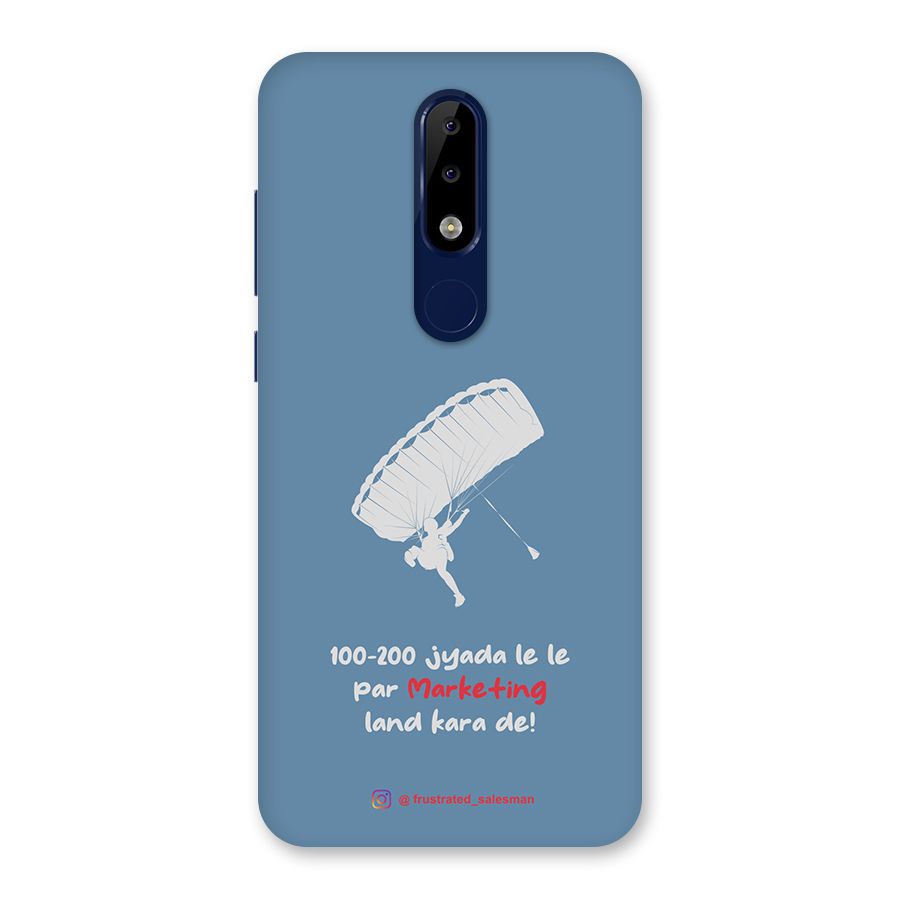 Marketing Land Kara De SteelBlue Back Case for Nokia 5.1 Plus