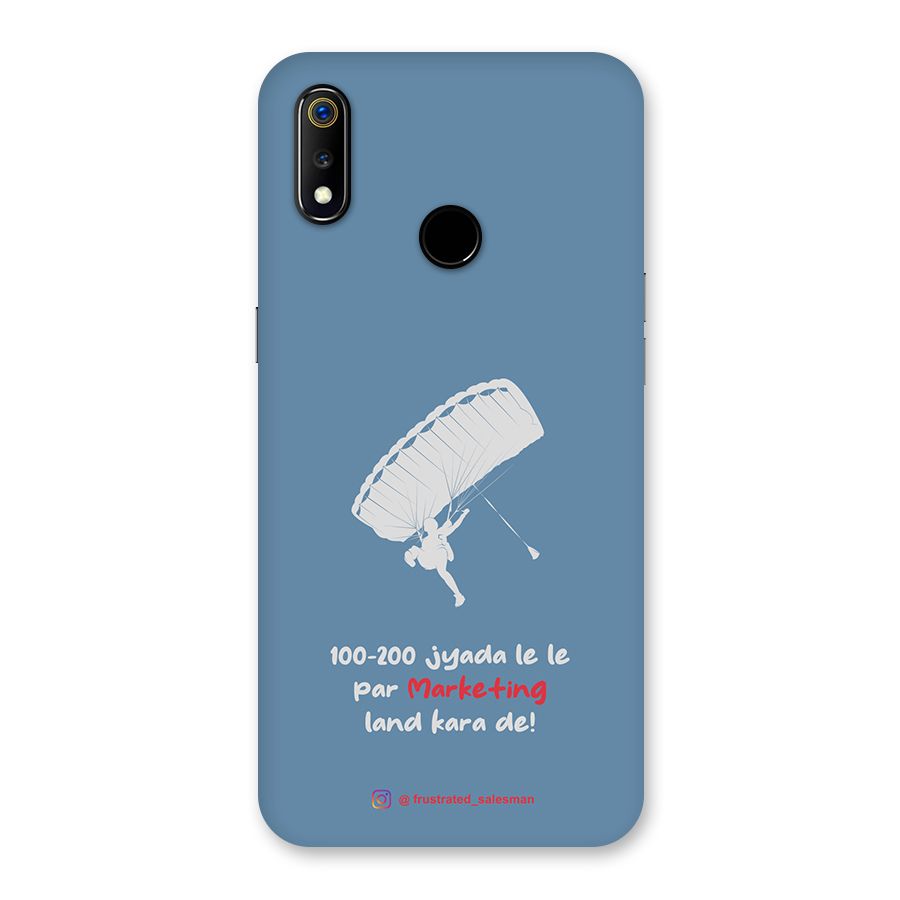 Marketing Land Kara De SteelBlue Back Case for Realme 3