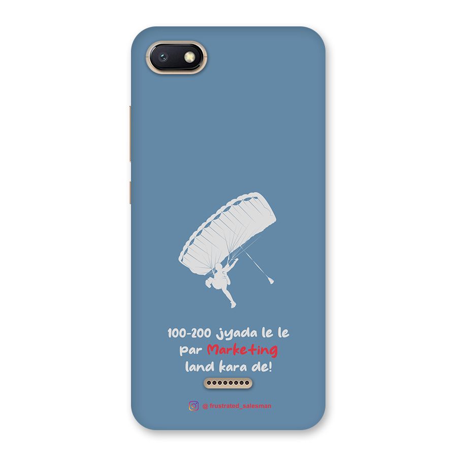 Marketing Land Kara De SteelBlue Back Case for Redmi 6A