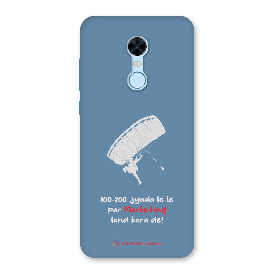 Marketing Land Kara De SteelBlue Back Case for Redmi Note 5