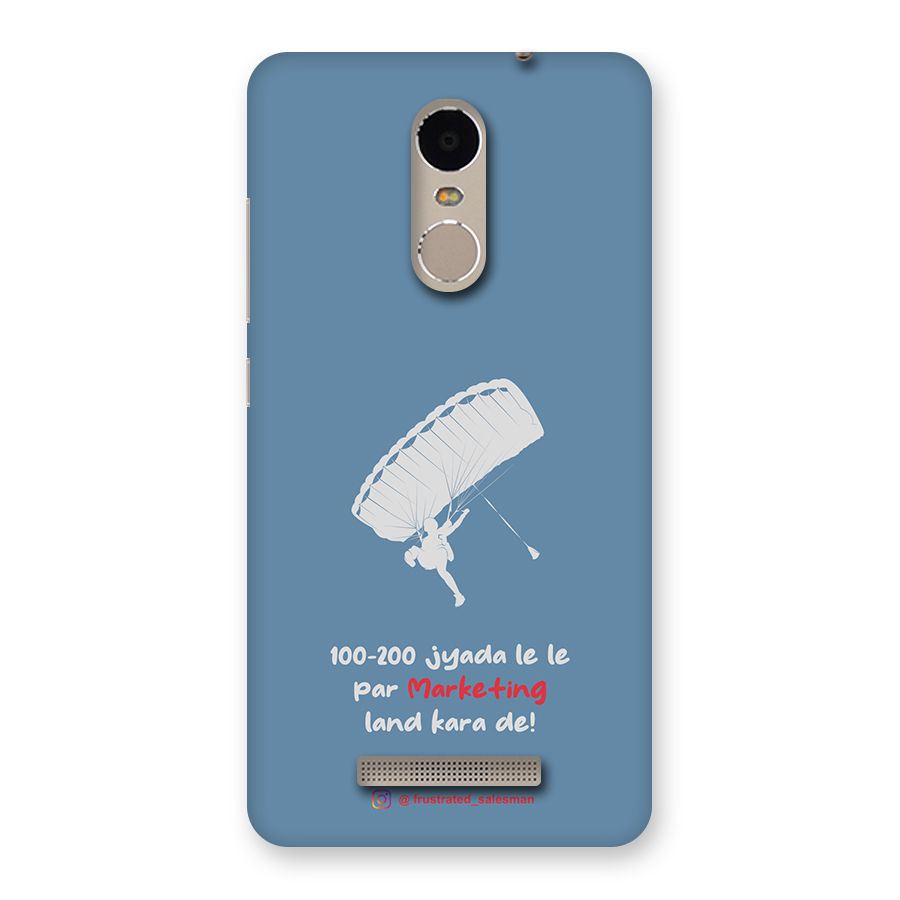 Marketing Land Kara De SteelBlue Back Case for Xiaomi Redmi Note 3