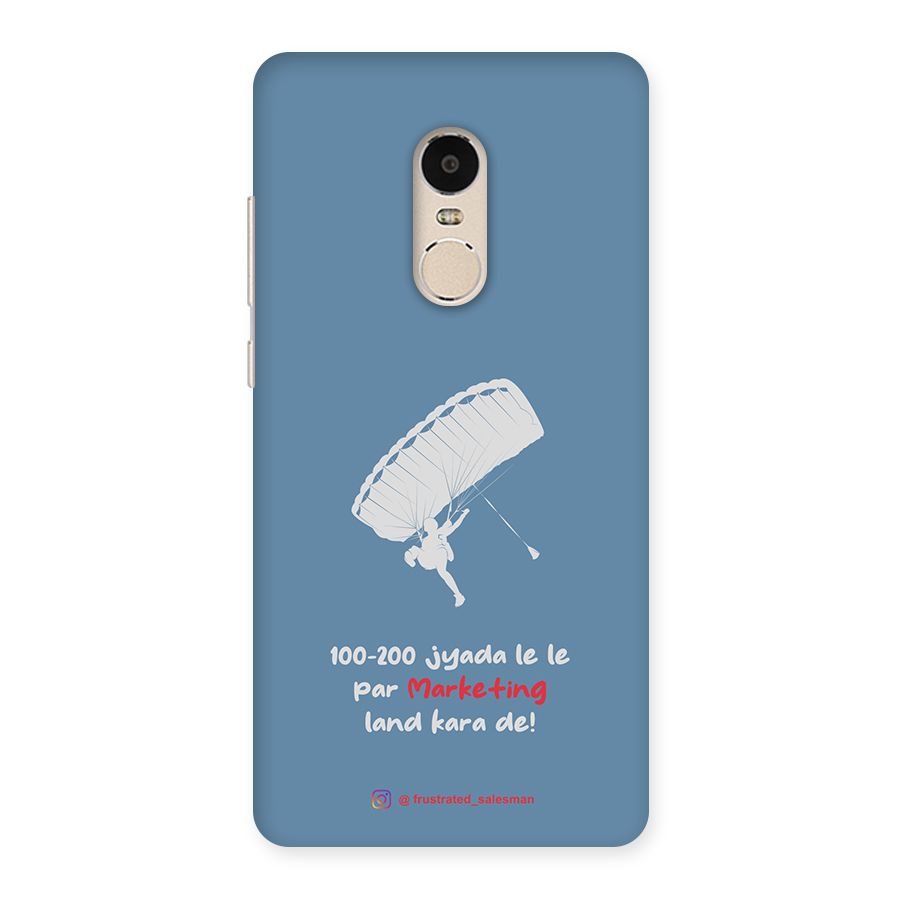 Marketing Land Kara De SteelBlue Back Case for Xiaomi Redmi Note 4