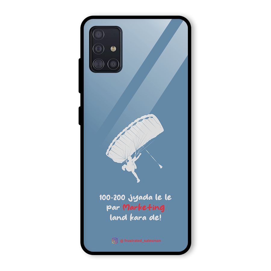 Marketing Land Kara De SteelBlue Glass Back Case for Galaxy A51
