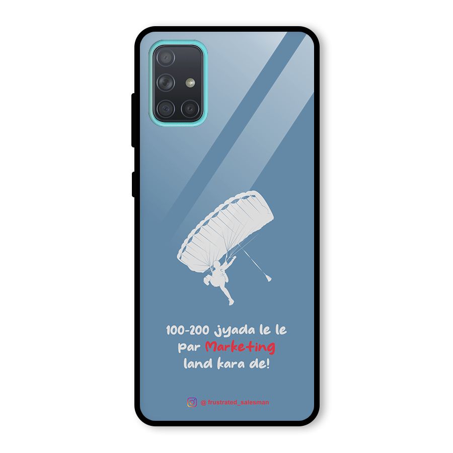 Marketing Land Kara De SteelBlue Glass Back Case for Galaxy A71