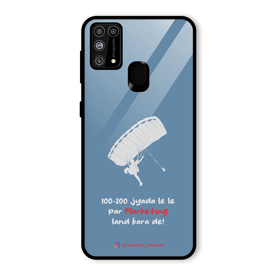 Marketing Land Kara De SteelBlue Glass Back Case for Galaxy M31