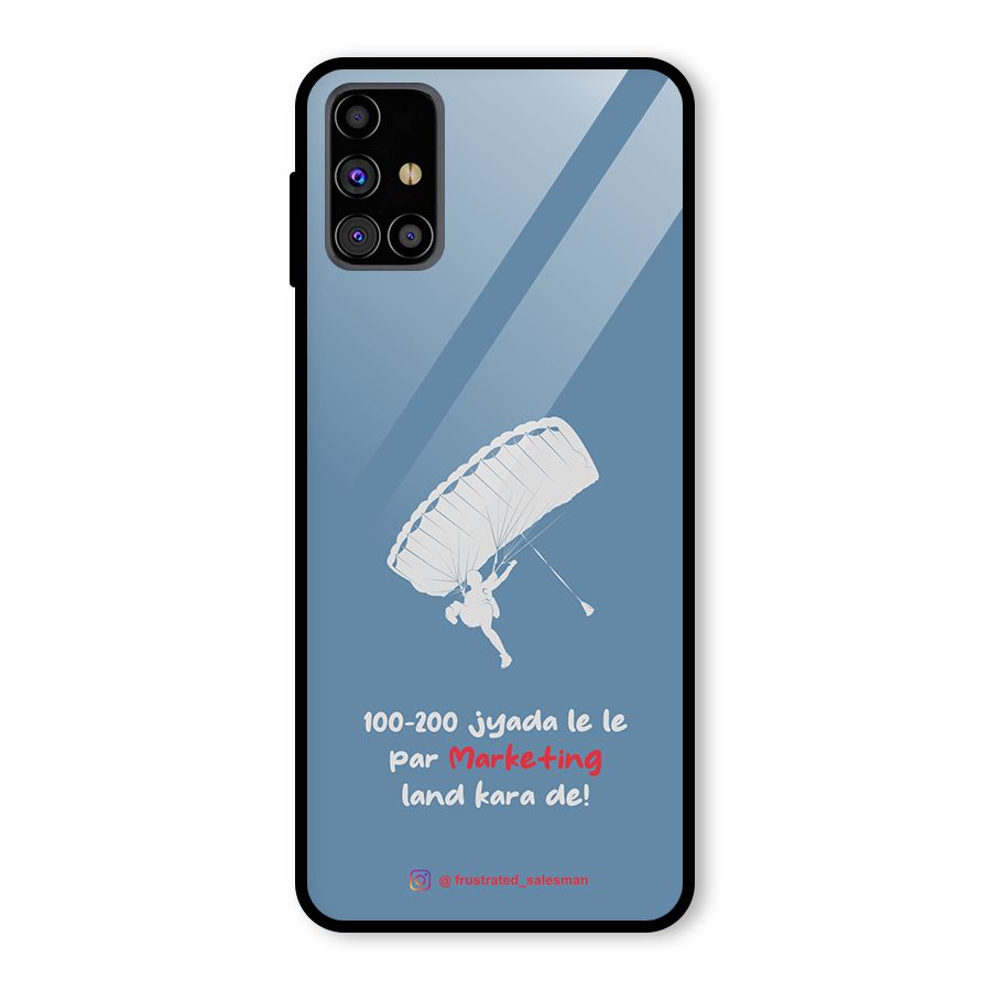 Marketing Land Kara De SteelBlue Glass Back Case for Galaxy M31s