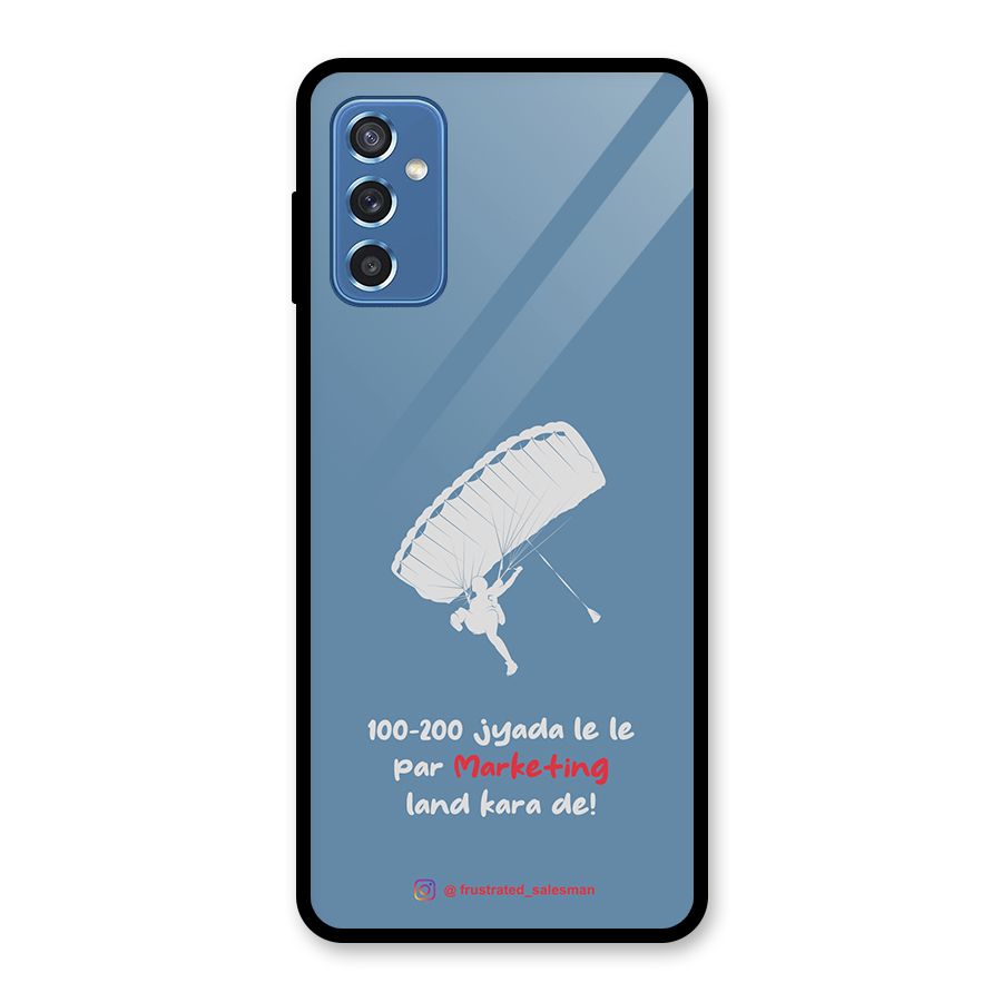 Marketing Land Kara De SteelBlue Glass Back Case for Galaxy M52 5G