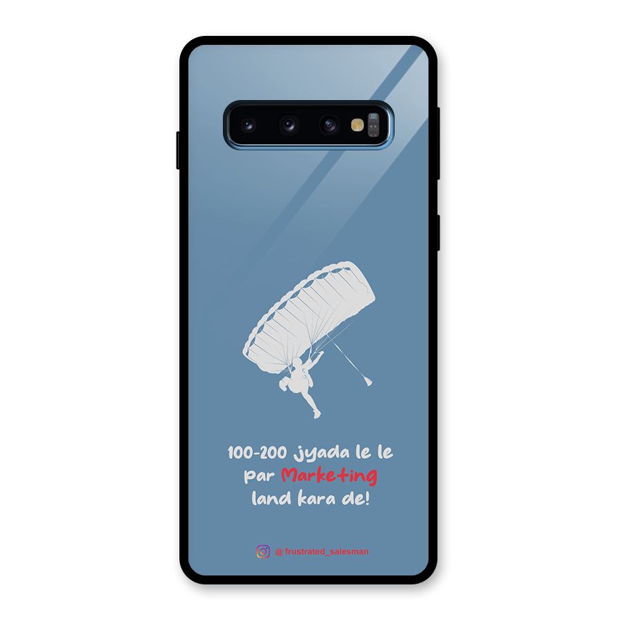 Marketing Land Kara De SteelBlue Glass Back Case for Galaxy S10