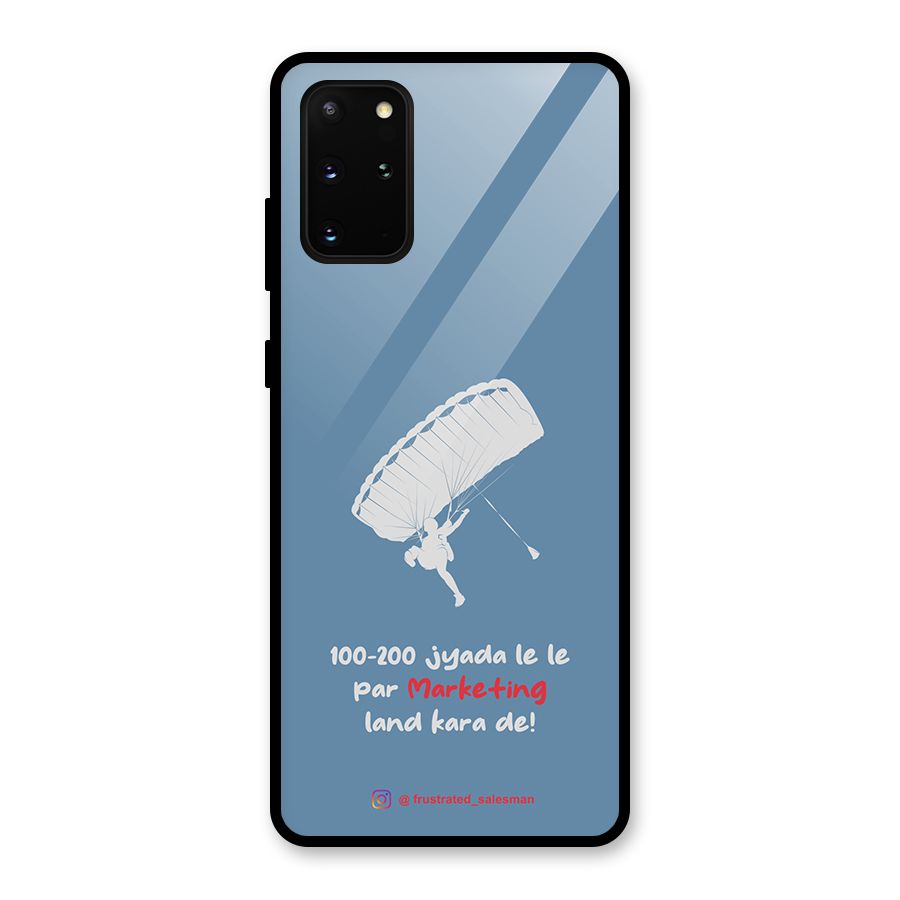 Marketing Land Kara De SteelBlue Glass Back Case for Galaxy S20 Plus